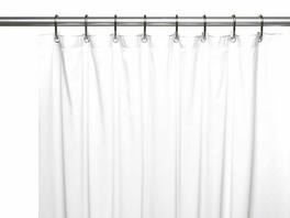 Kate Aurora - Hotel Heavy Duty 10 Gauge Vinyl Shower Curtain Liners - 72" x 84" Extra Long Shower Curtain Liner - White