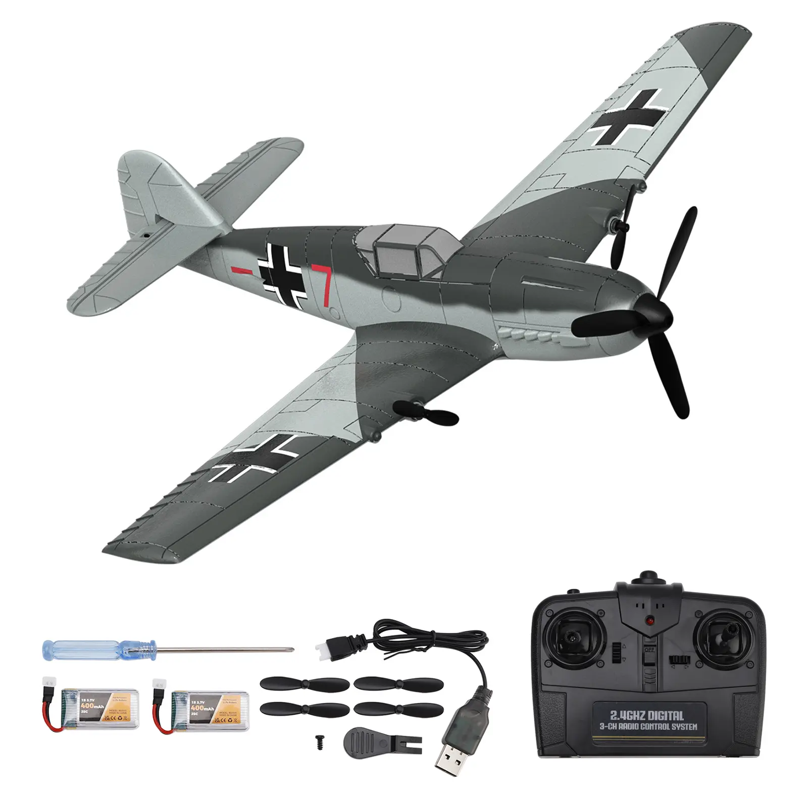 1 400mg MADE - ACC  
400mAh WATE V ACEOT  
2.4GHZ DIGITAL 3-CH 3 RADIO CONTROL SYSTEM