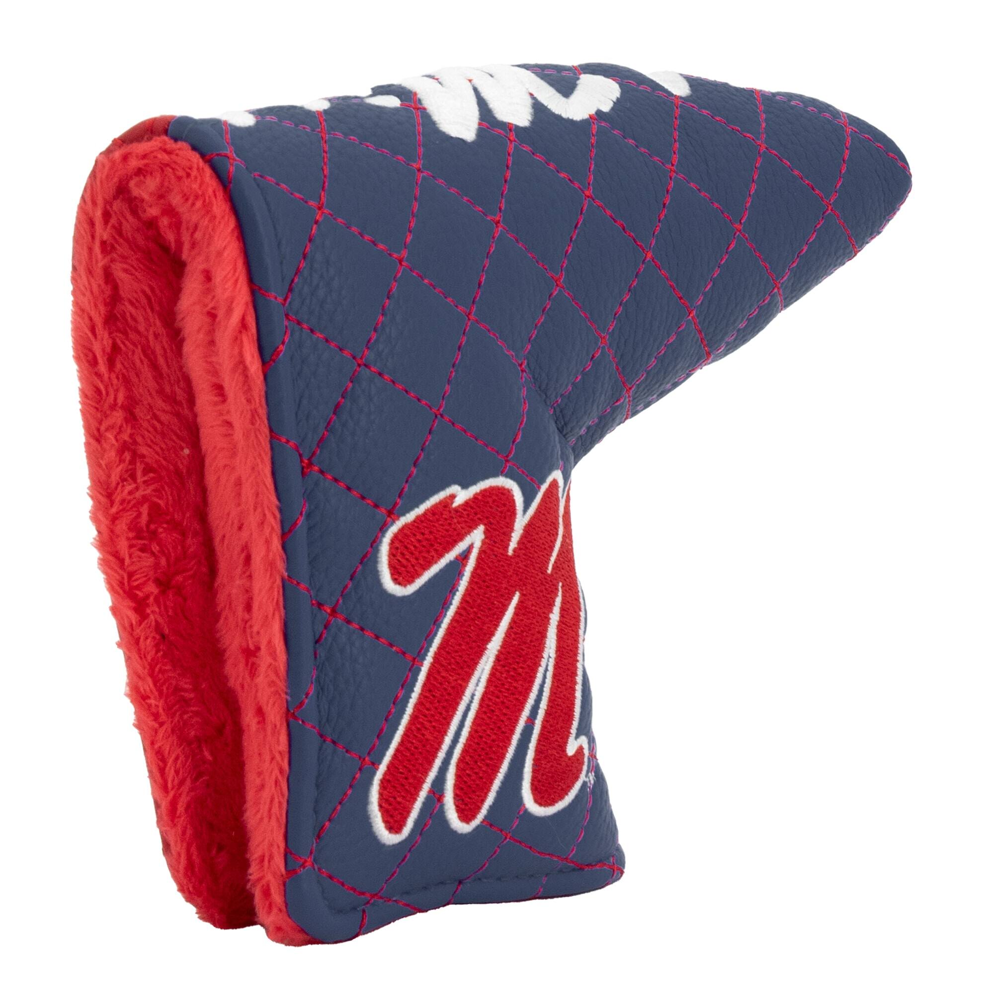 Alt View 3. Team Golf - Ole Miss Rebels Quilted Blade Putter Cover - Multicolor.