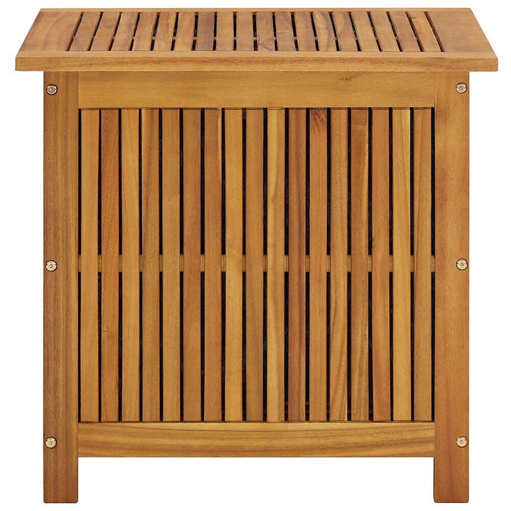 Alt View 1. vidaXL - vidaXL Storage Box Acacia wood finish Solid acacia wood Medium Rustic - Brown.