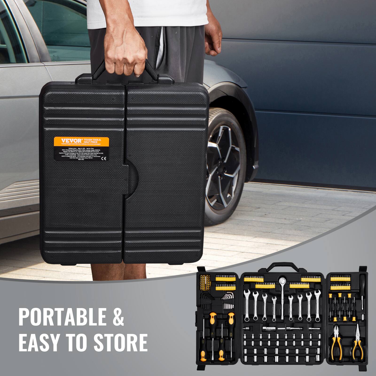 VEVOR | CE | PORTABLE & EASY TO STORE