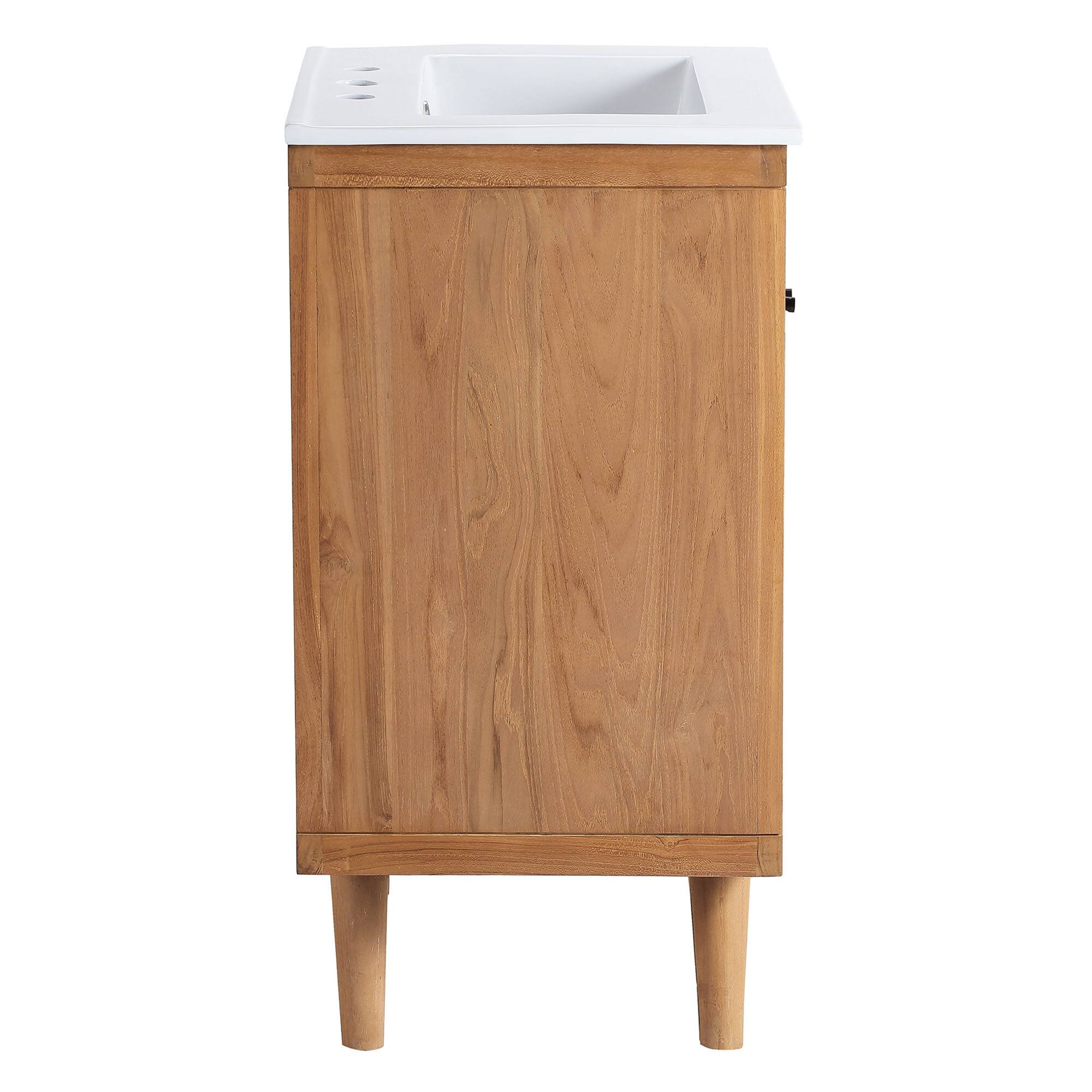 Alt View 1. Modway - Birdie Bathroom Vanity Basin Included - Natural White.