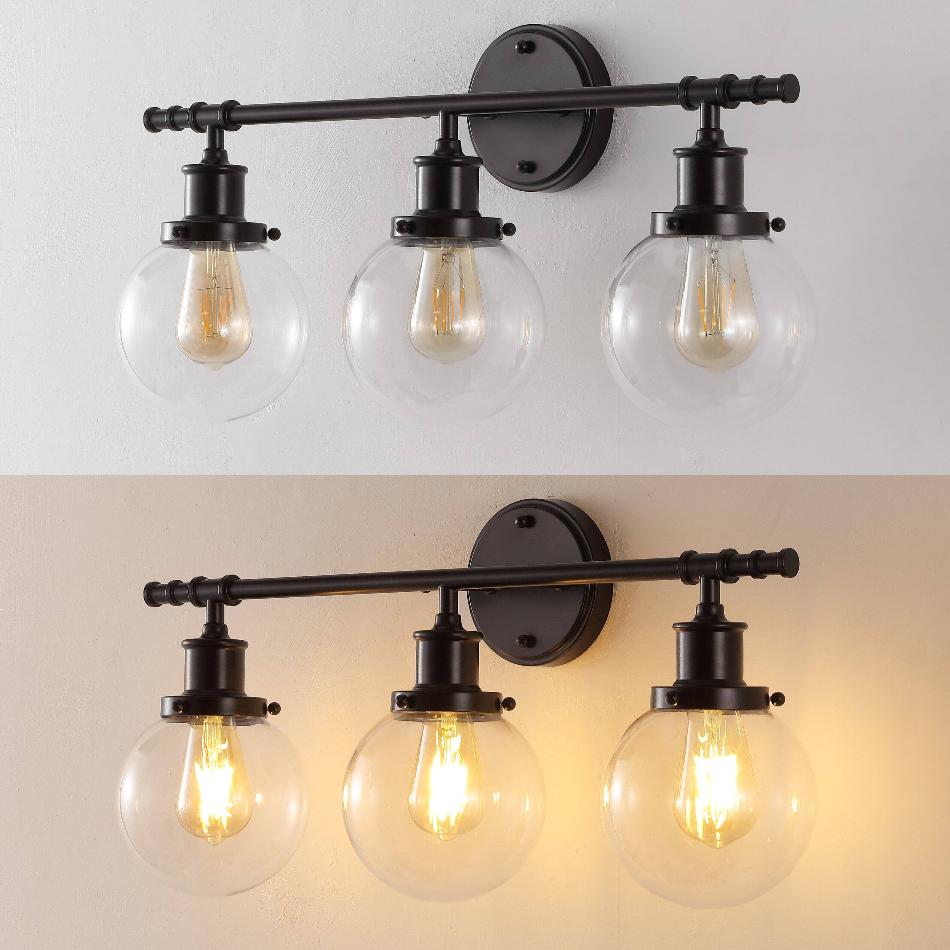 Alt View 5. Jonathan Y - Hugo 24.5" 3-Light Farmhouse Classic Vanity Light with Bathroom Hardware Accessory Set, Oil Rubbed Bronze (5-Piece) - Oil Rubbed Bronze.