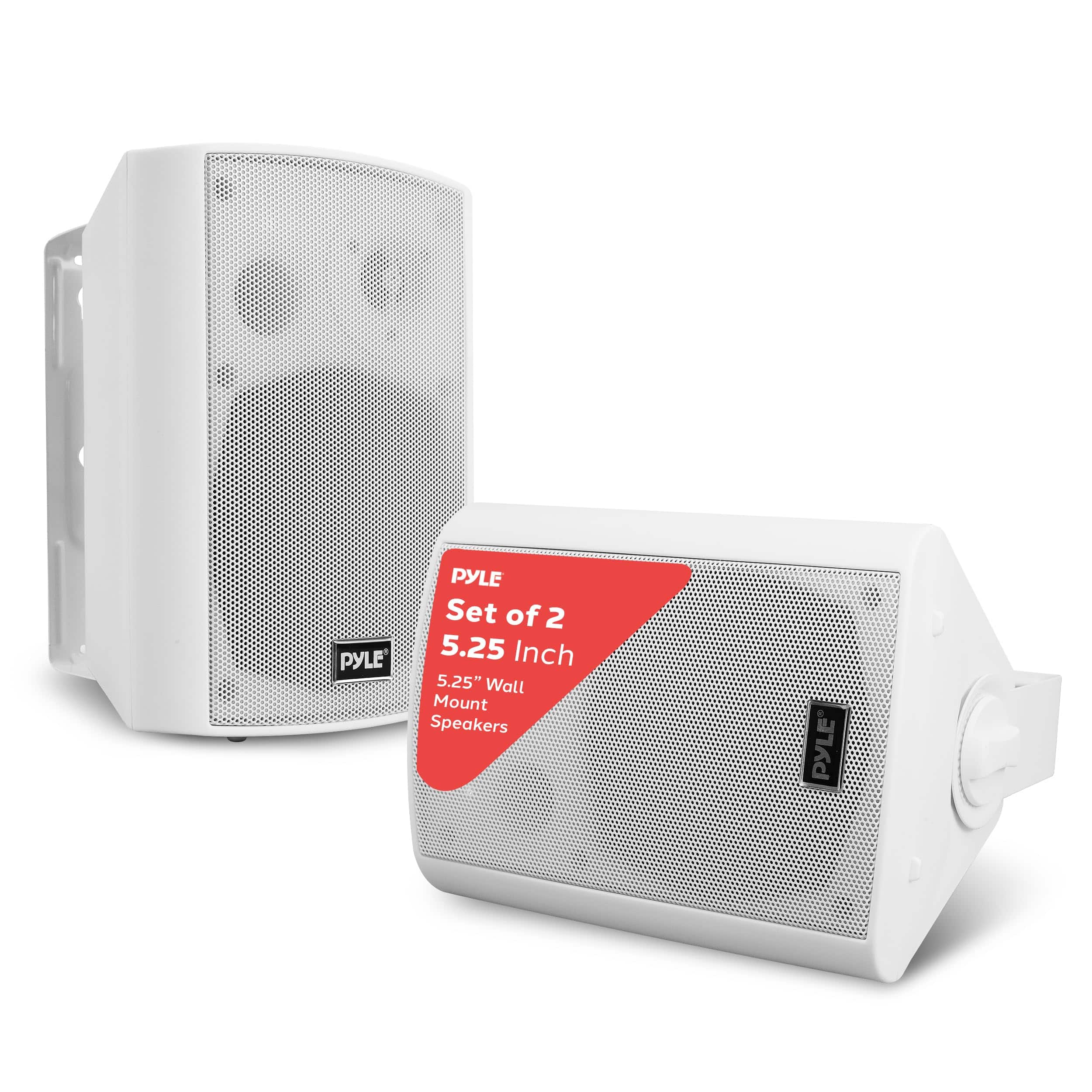 PYLE - 5.25" Wall Mount Bluetooth Speakers