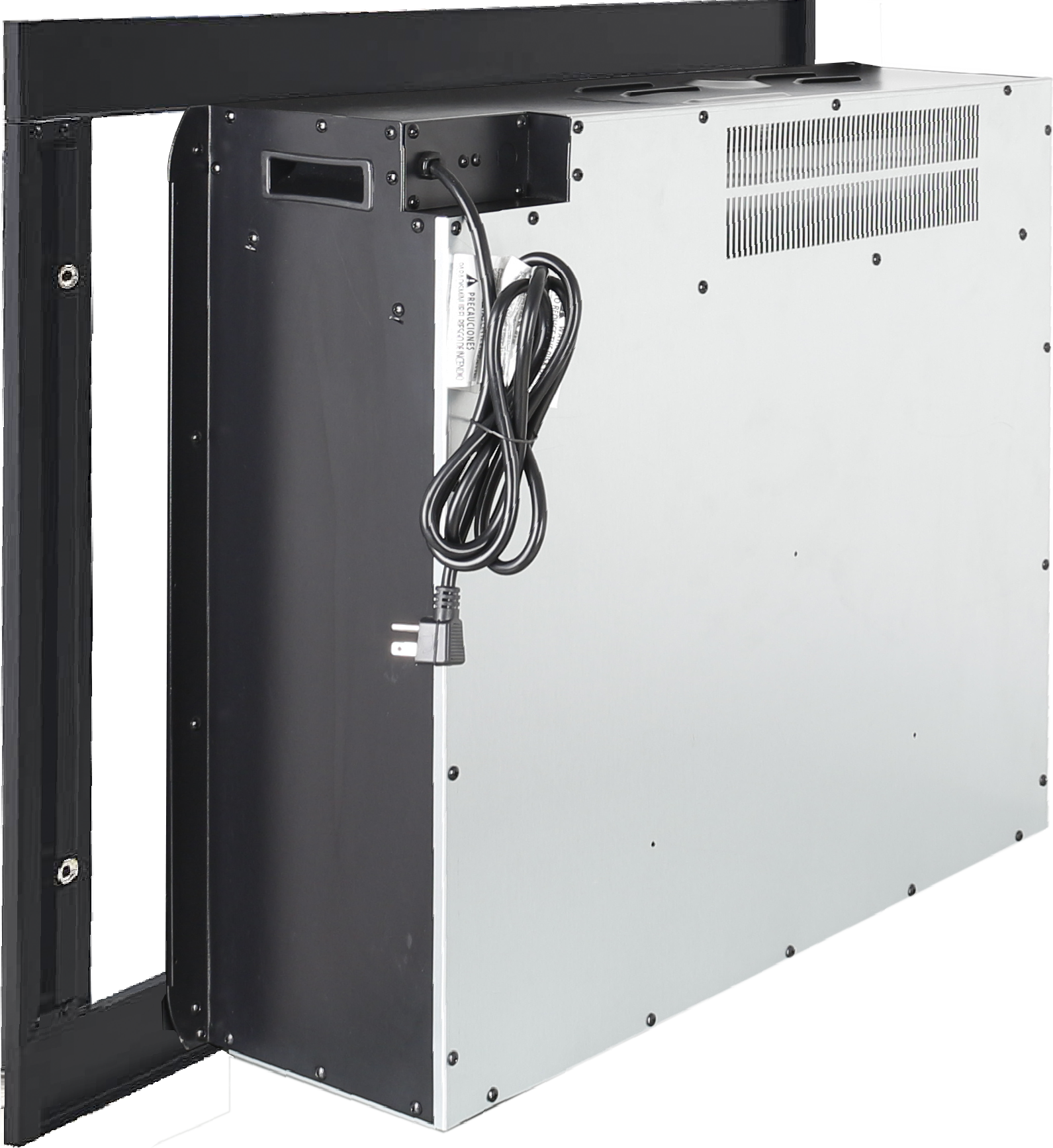 Alt View 7. Tiramisubest - 28" Infrared Electric Fireplace with Removable Trim kit Insert,Touch Panel Home Decor Heater,Smokeless Firebox - Antique Black.