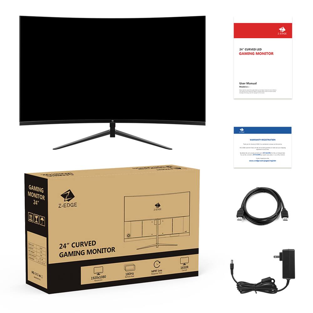 24" CURVED LED GAMING MONITOR
User Manual
24" CURVED GAMING MONITOR
180Hz
1920x1080
MPRET Lm 1650R
