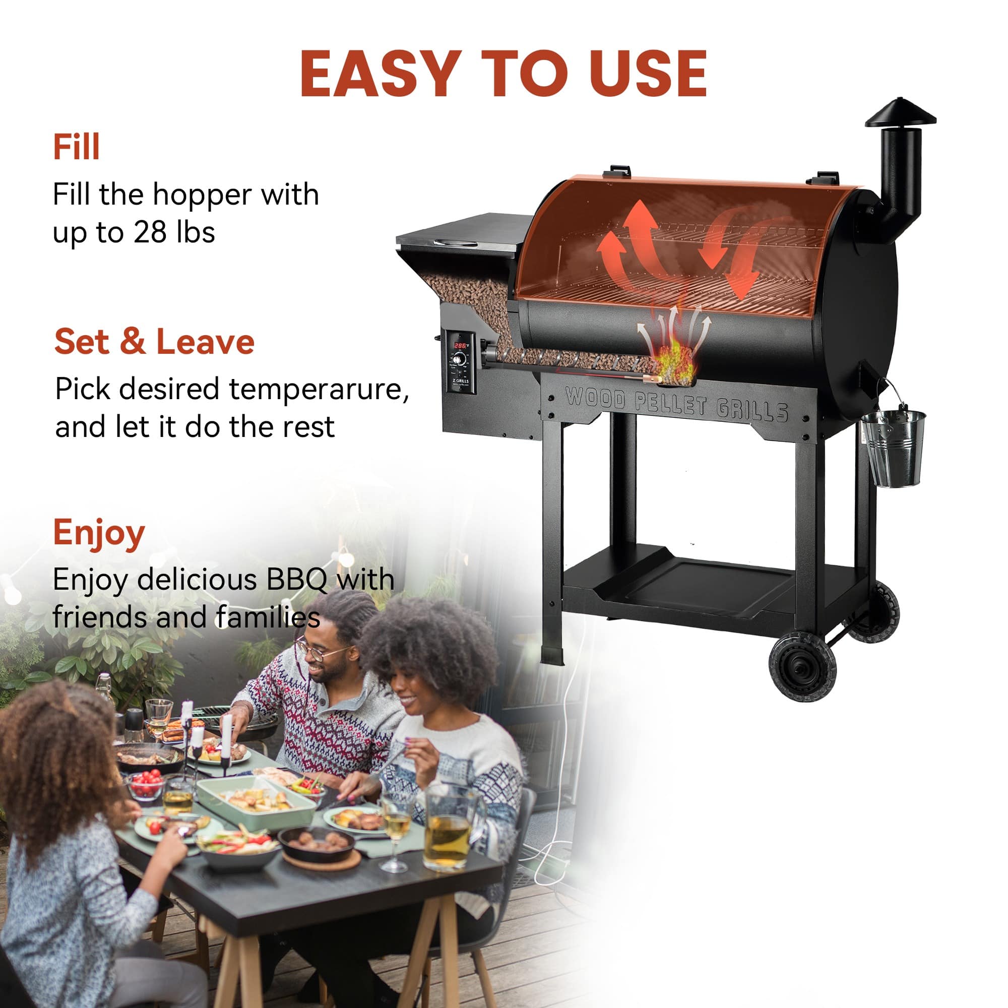 Z GRILLS Classic Model 697 sq. in. Pellet Grill and Smoker