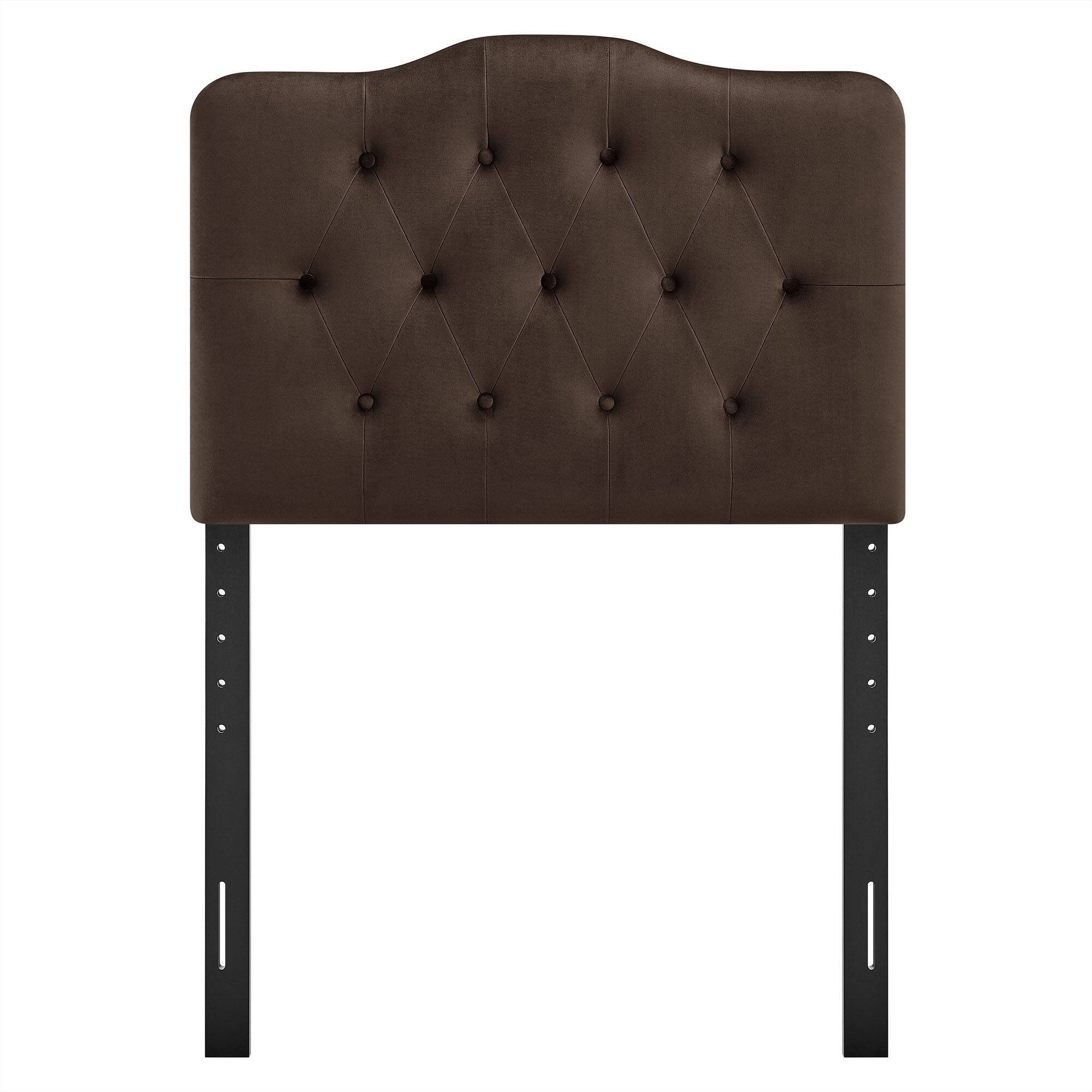 Alt View 2. Modway - Annabel Diamond Tufted Performance Velvet Headboard by Modway - Chocolate Brown.