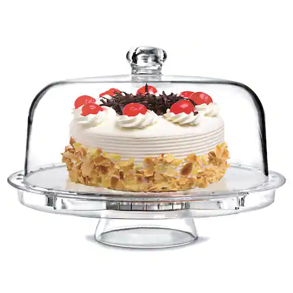 Front. FridgeMate - 4-in-1 Multifunction Clear Acrylic Serving Set - Clear.