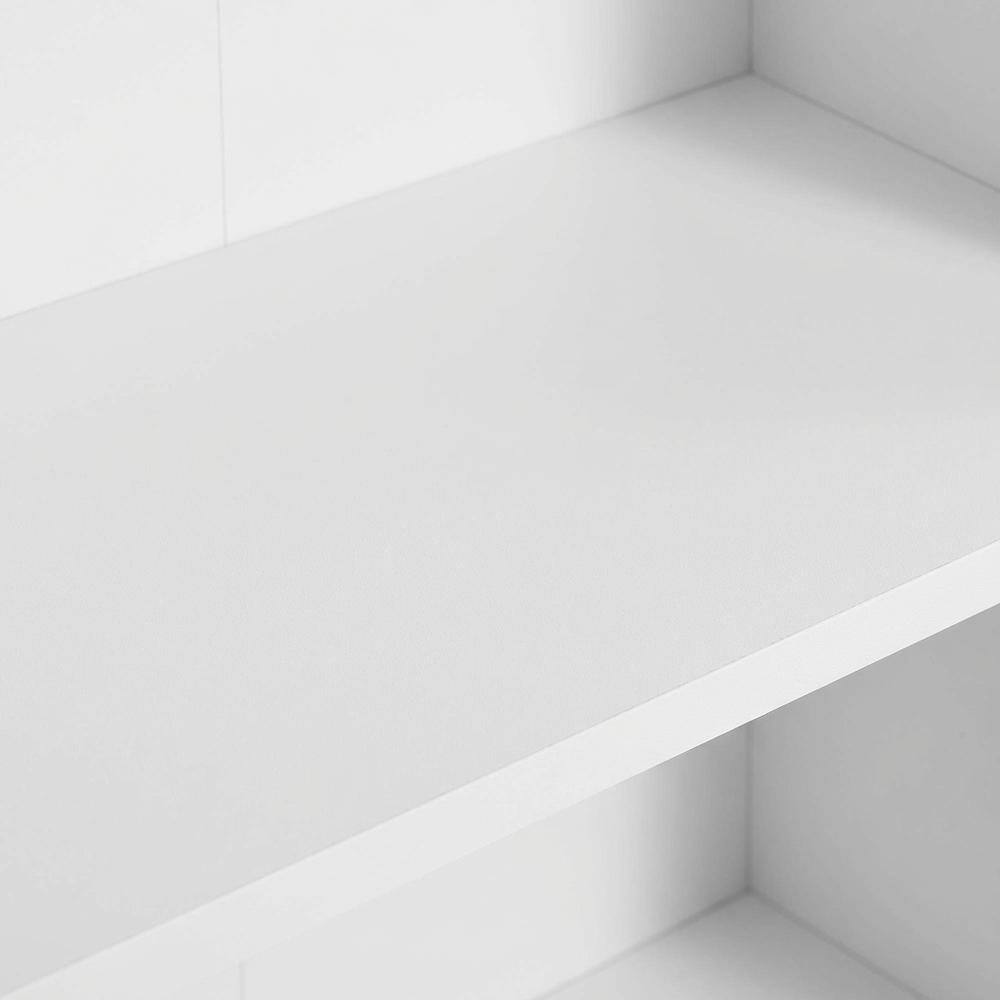 Alt View 1. FurniFact - Engineered Wood Bookcase with Open Shelves for Home Office and Living Room - White.
