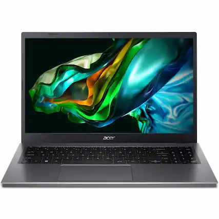 Front. Acer - Aspire 5 A515-58P-35S4 15.6" Notebook Intel Core i3 13th Gen i3-1315U 8GB RAM 128GB SSD Windows 11 Home - Gray.