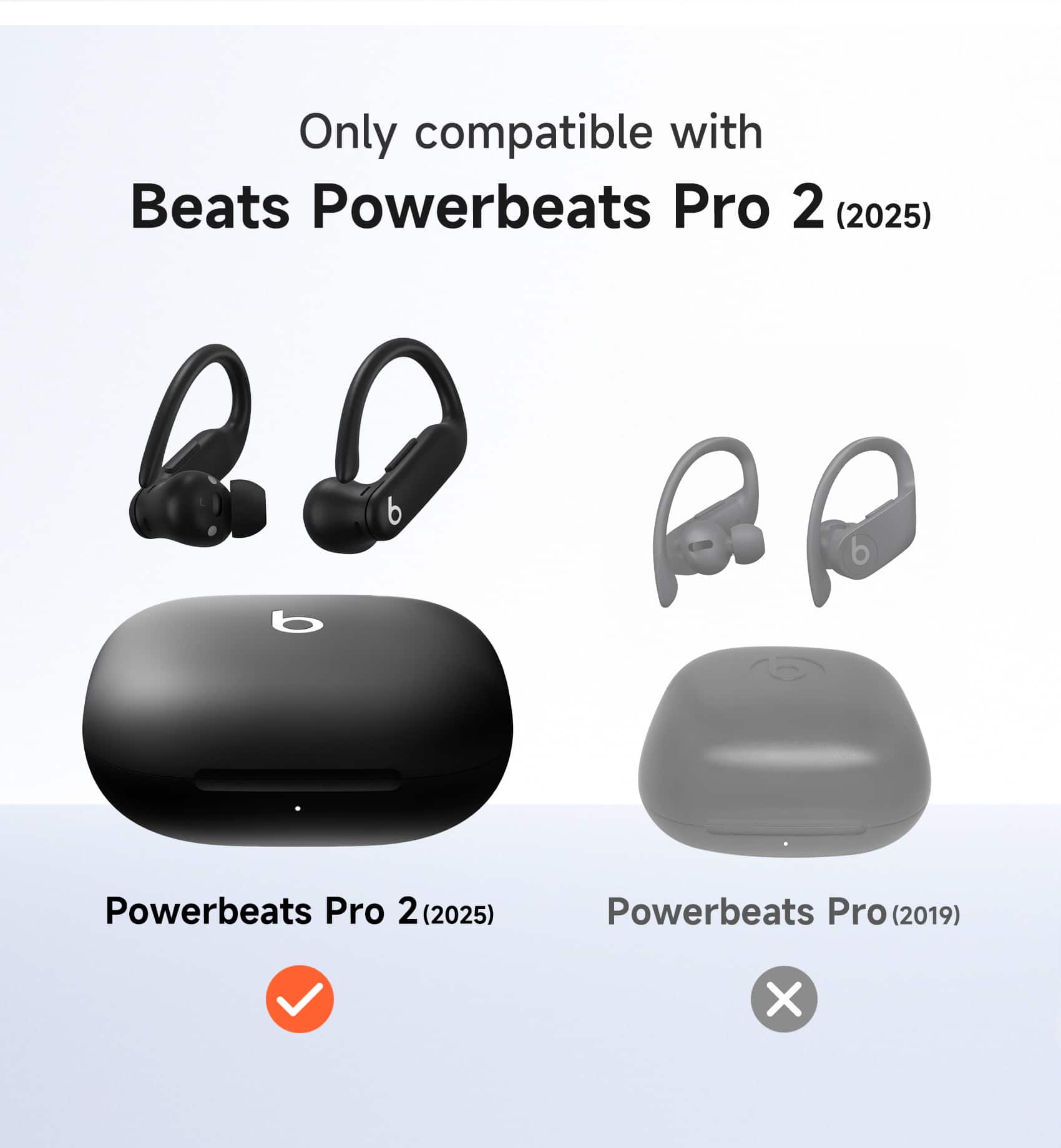SURITCH Headphone Case for Beats Powerbeats Pro 2, Magnetic