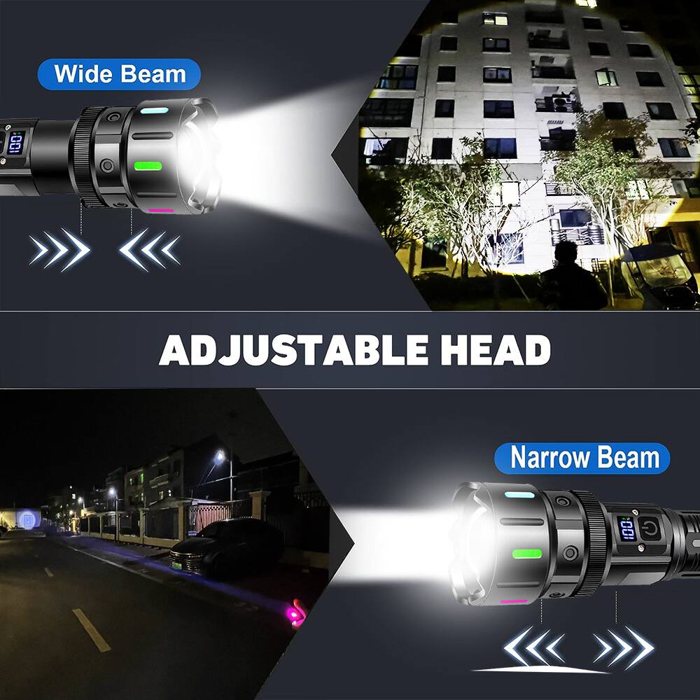 Wide Beam Adjustable Head  
Narrow Beam