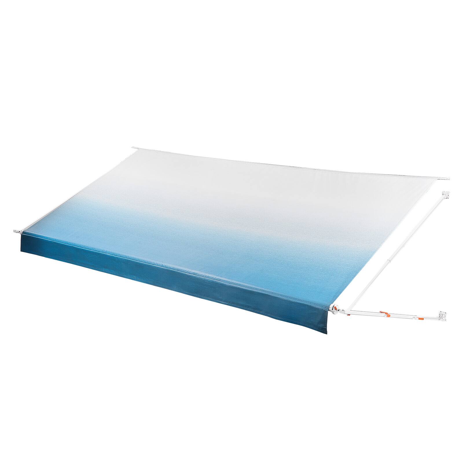 Alt View 5. VEVOR - Manual RV Awning Complete Kit, 18.12FT Retractable RV Awning with Aluminum Alloy Frame & Waterproof PVC Fabric - Gradient Blue.