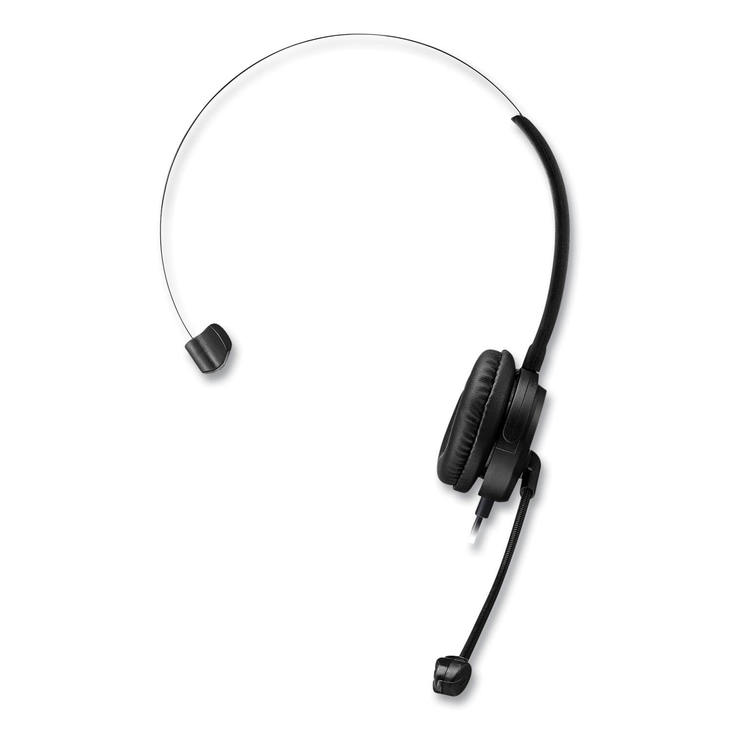 Alt View 5. Adesso - Adesso XTREAM P1 Xtream P1 Monaural Over the Head Headset with Microphone - Black - Black.