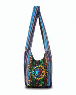 Kathmandu Collection - Yin Yang Print Hobo Bag - Multi