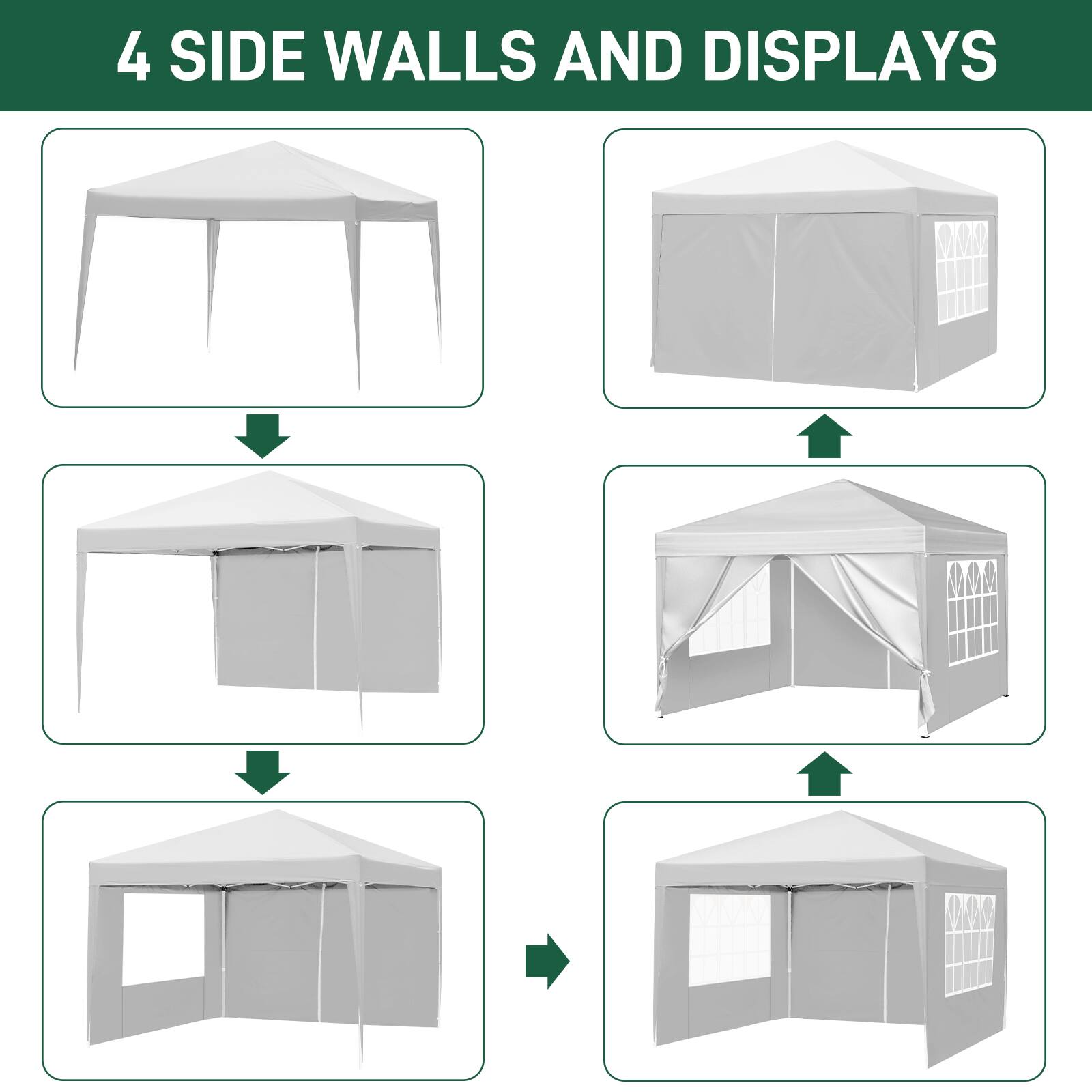 4 SIDE WALLS AND DISPLAYS