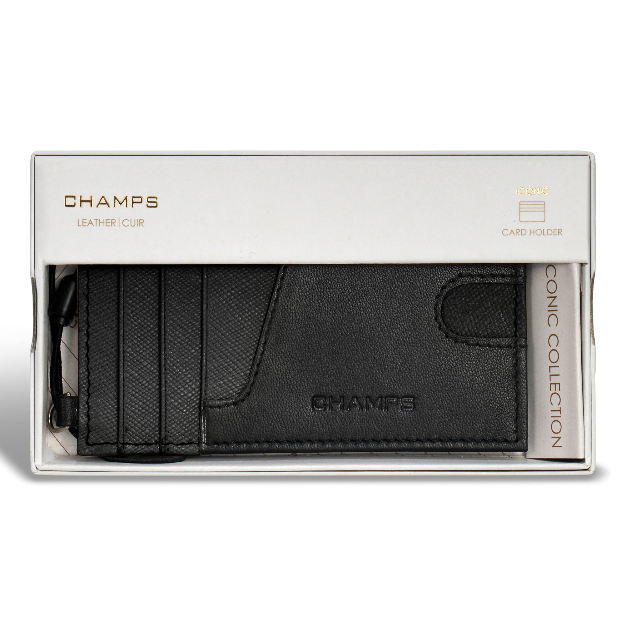 CHAMPS  
LEATHER | CUIR  

ICONIC  
CARD HOLDER  

CONIC COLLECTION  

CHAMPS