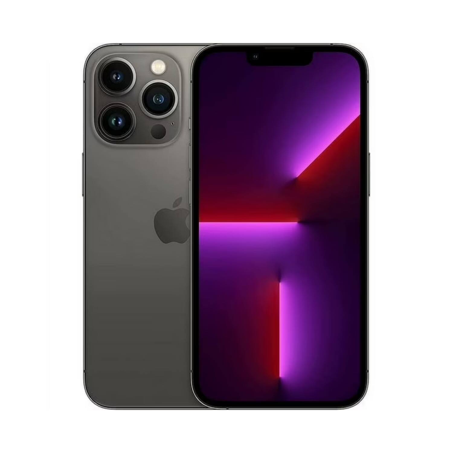 Angle. Apple - iPhone 13 Pro A2483 (Fully Unlocked) 512GB w/ Pre-Installed Tempered Glass - Graphite.