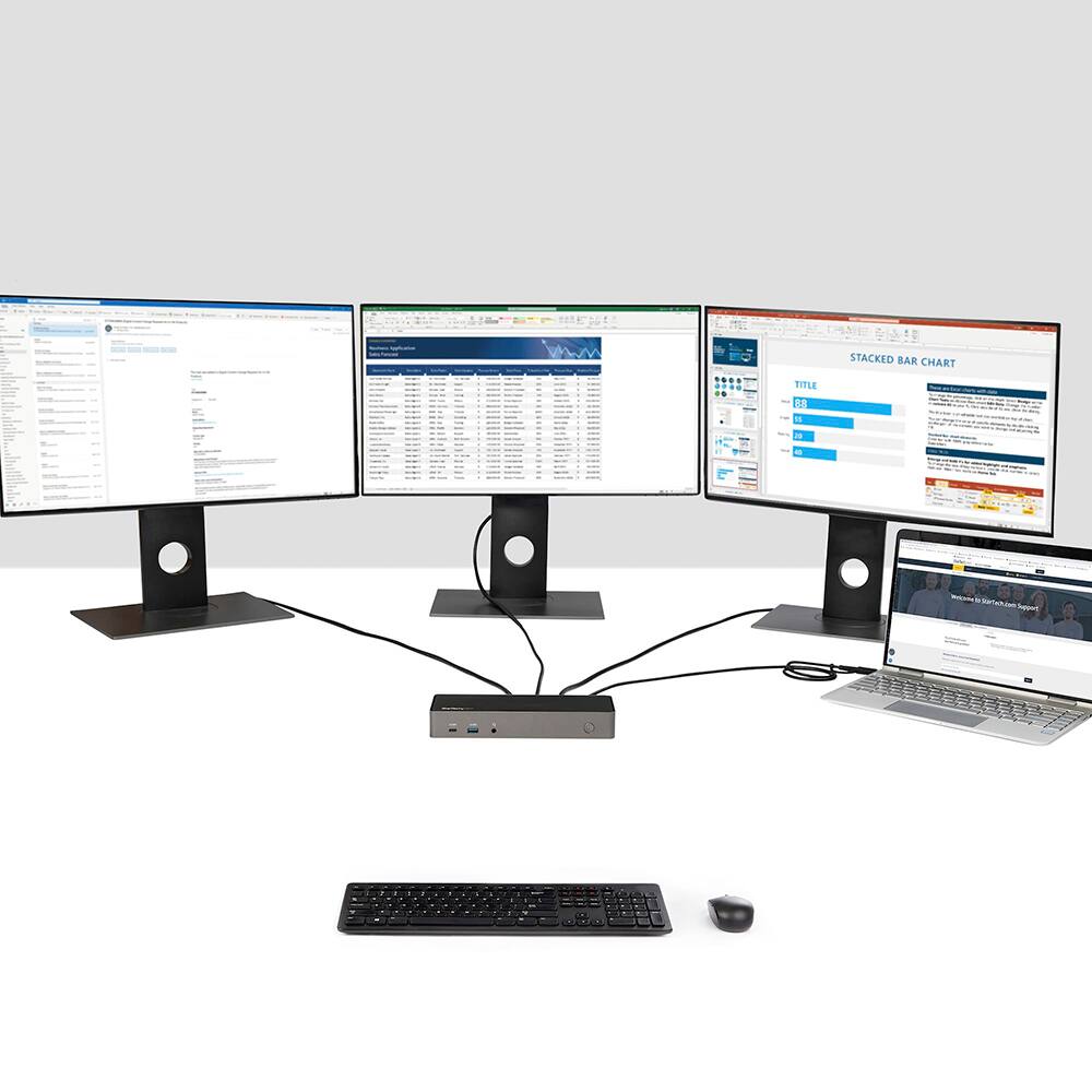 STACKED BAR CHART

TITLE

- 33
- 33
- 33