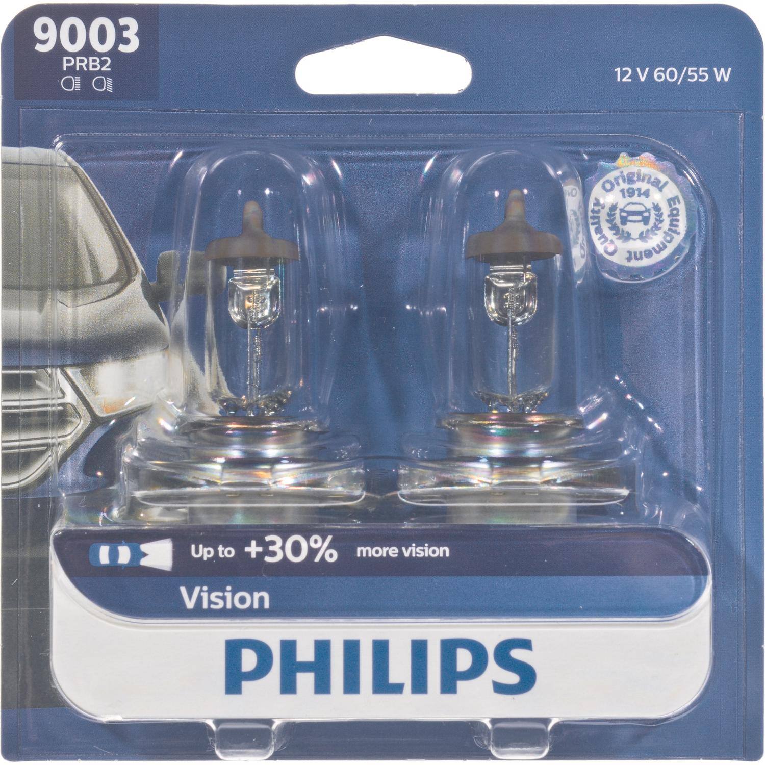 9003 PRB2  
12 V 60/55 W  
Original 1914  
Up to +30% more vision  
Vision  
PHILIPS