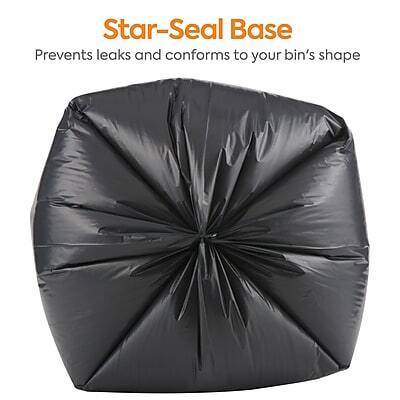 Star-Seal Base  
Prevents leaks and conforms to your bin's shape