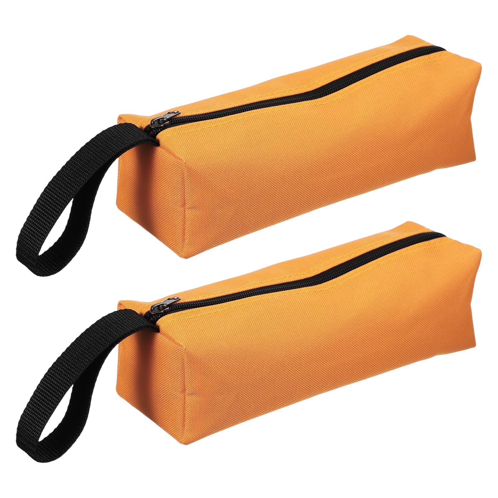 "Unique Bargains - 2pcs Canvas Tool Pouch, 9.8x3.3x2.8"" Multi Purpose Zipper Bag, Waterproof for Screwdrivers Pliers - Orange" price history on PriceWatchPro