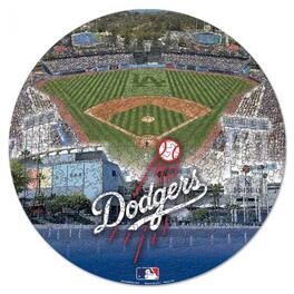 WinCraft - Los Angeles Dodgers Round 500-Piece Puzzle - Multicolor