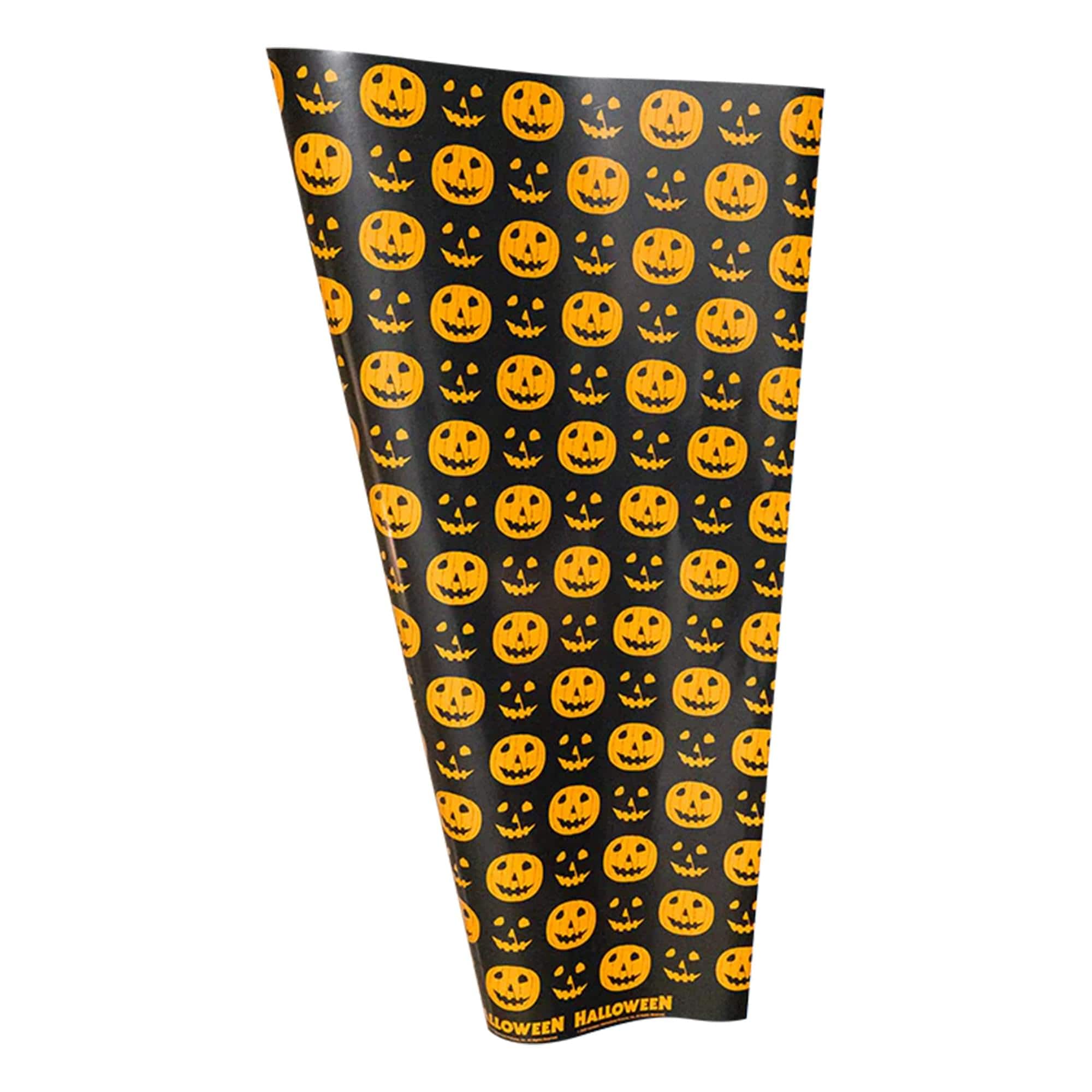 Trick or Treat Studios - Halloween 1978 Pumpkin Premium Wrapping Paper | 30 x 96 Inches - Orange