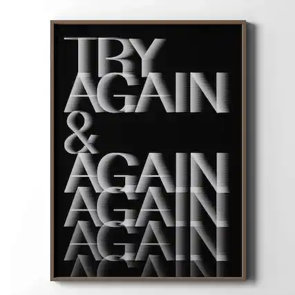 Try again & again
