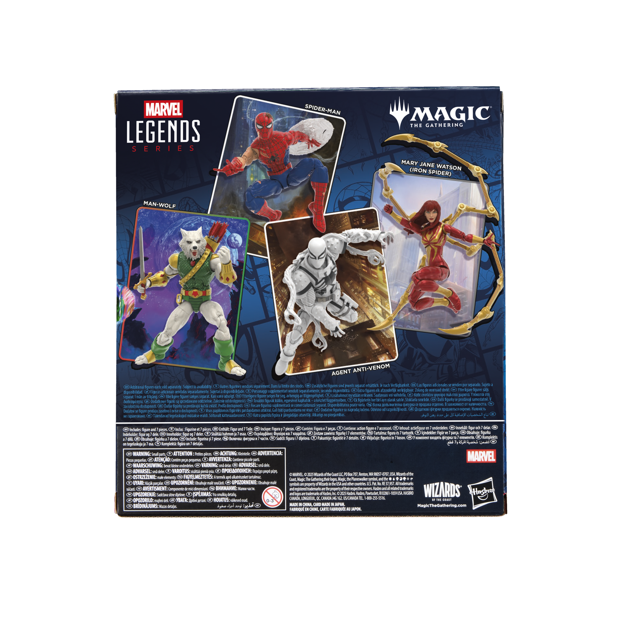 MARVEL LEGENDS SERIES  
SPIDER-MAN  
MAGIC THE GATHERING  
MARY JANE WATSON (IRON SPIDER)  
MAN-WOLF  
AGENT ANTI-VENOM  

ATTENTION:  
ADVERTENCIA:  
AVERTISSEMENT:  
ATTENTION:  
AVERTENZA:  
AVERTENZA:  
AVERTENZA:  
AVERTENZA:  
AVERTENZA:  
AVERTENZA:  
AVERTENZA:  
AVERTENZA:  
AVERTENZA:  
AVERTENZA:  
AVERTENZA:  
AVERTENZA:  
AVERTENZA:  
AVERTENZA:  
AVERTENZA:  
AVERTENZA:  
AVERTENZA:  
AVERTENZA:  
AVERTENZA:  
AVERTENZA:  
AVERTENZA:  
AVERTENZA:  
AVERTENZA:  
AVERTENZA:  
AVERTENZA:  
AVERTENZA:  
AVERTENZA:  
AVERTENZA:  
AVERTENZA:  
AVERTENZA:  
AVERTENZA:  
AVERTENZA:  
AV