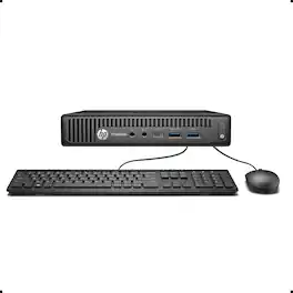 Dell - Refurbished Excellent - HP EliteDesk 800G2 Mini Desktop PC, Intel Core i5-6500T up to 3.1Ghz, 8GB DDR4, 240GB SSD, USB Keyboard&Mouse, Win11 Pro - Black