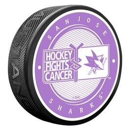 Mustang Drinkware - San Jose Sharks Hockey Fights Cancer Puck - Multicolor