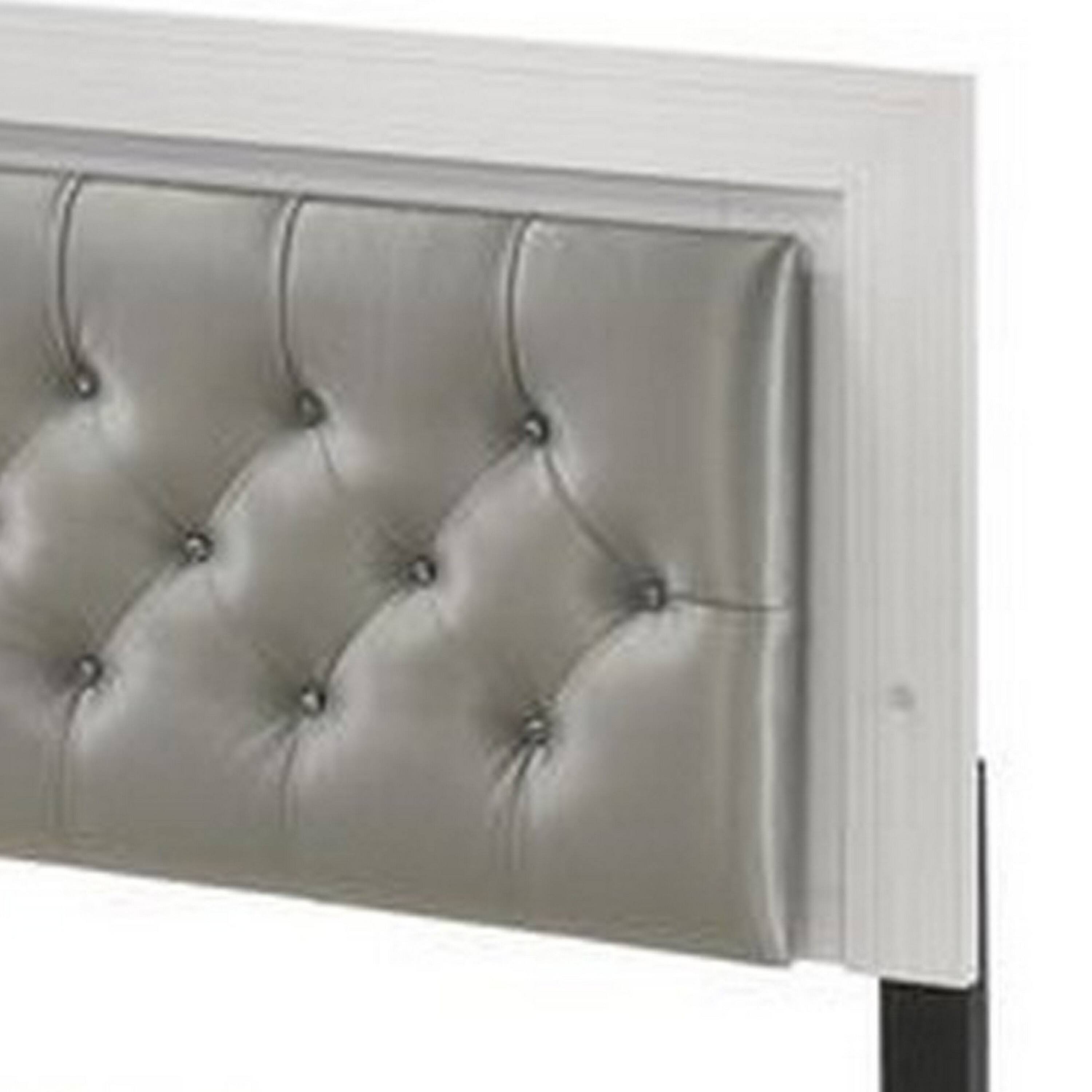 Alt View 2. Manhattan Lane - Queen Size Bedroom Set, White Finish, Storage Bed with Drawers, 2-Piece Set with Bed and Nightstand - White.