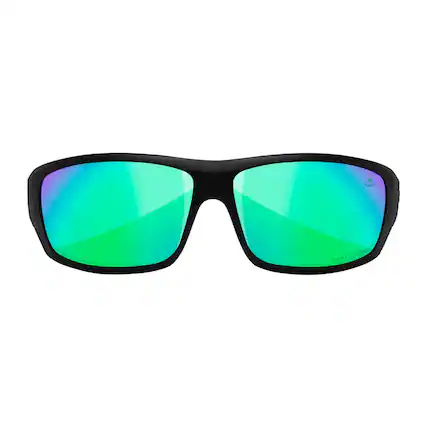 Front. Wiley X - Wiley-X WX Omega Sunglasses (Captivate Polarized Green Mirror Lens, Black Frame) - Green.