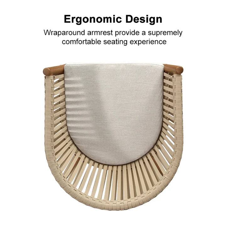 Ergonomic Design  
Wraparound armrest provide a supremely comfortable seating experience