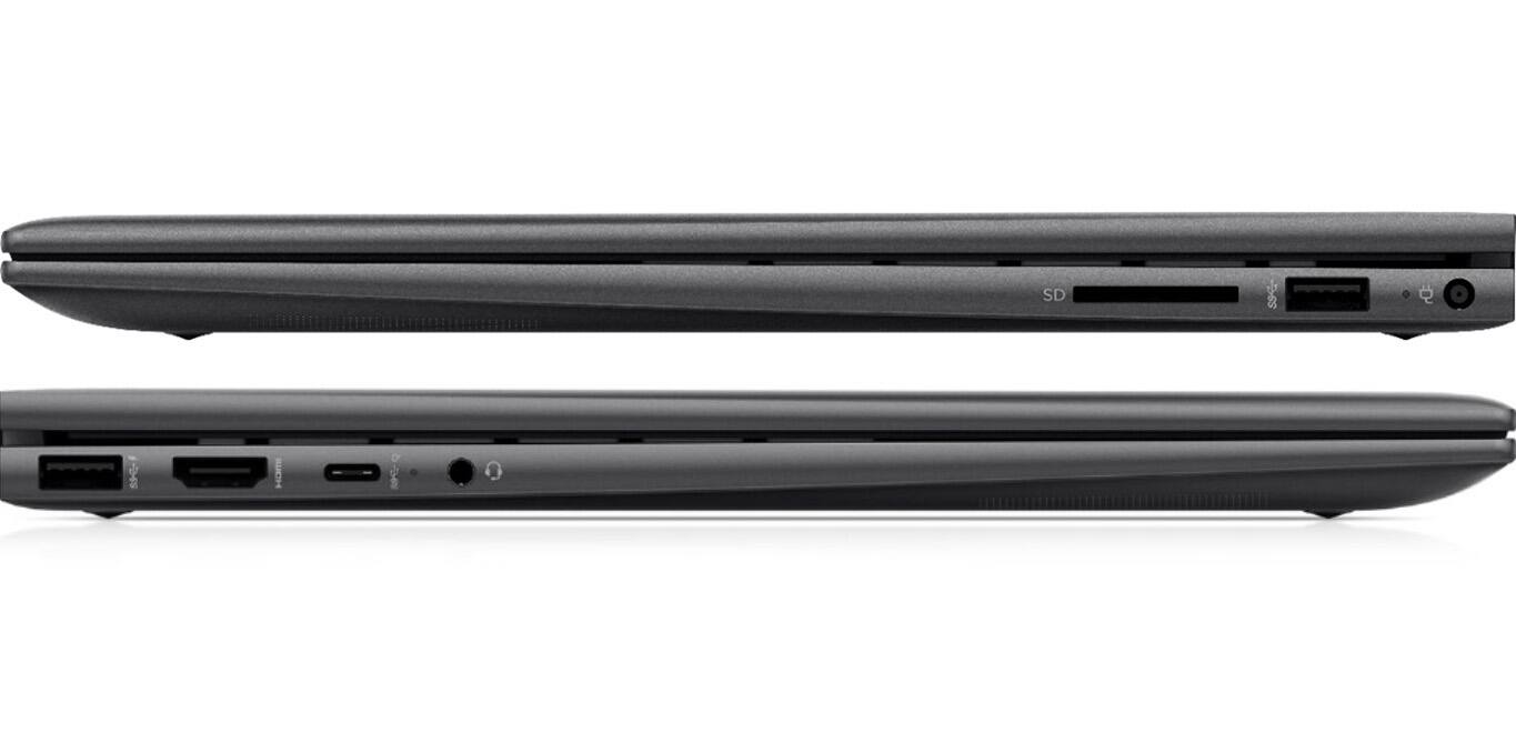 Alt View 6. HP - Envy x360-15 Home & Business 2-in-1 15.6" Laptop (AMD Ryzen 5 5500U 6-Core, 32GB RAM, 1TB PCIe SSD, Win11 Pro) - Nightfall Black.