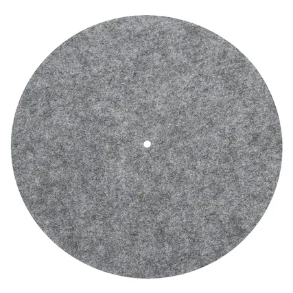 Front. Unique Bargains - Record Player Mat, 10 Inch Turntable Mat 3mm Felt Pad for Vinyl Record Player - Dark Gray.