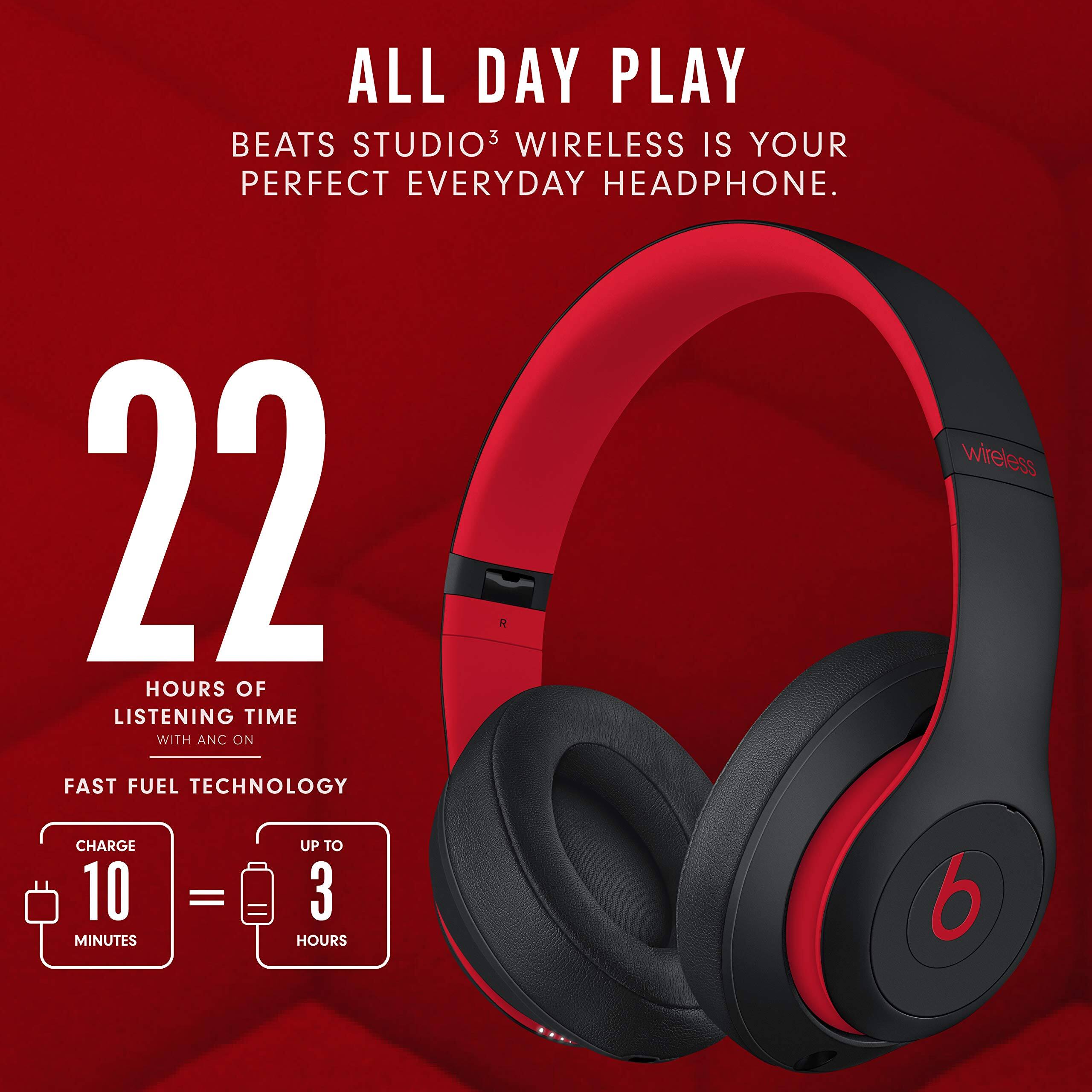 Beats Studio 3 Wireless Bluetooth Headphones (Over Ear) Defiant