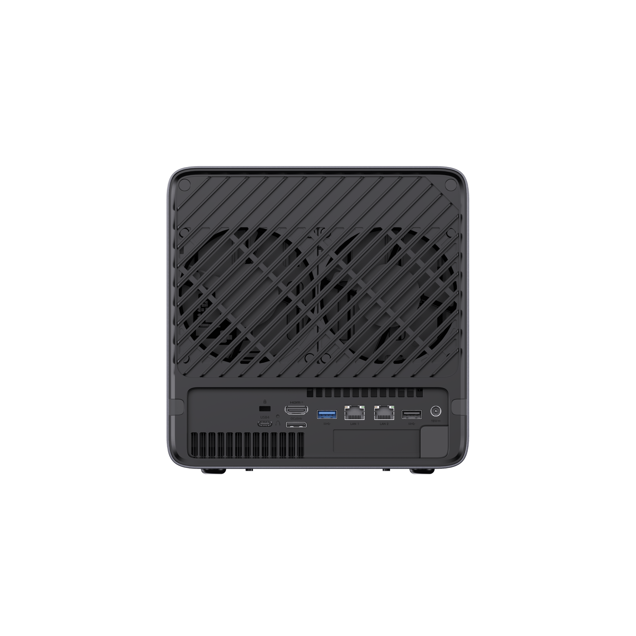 Alt View 8. Minisforum - N5 Pro AI NAS, 16GB + 128G OS Storage, AMD Ryzen AI 9 HX PRO 370, AMD Radeon 890M, 50 TOPS Copilot+ NPU, 10GbE+5GbE - Black.