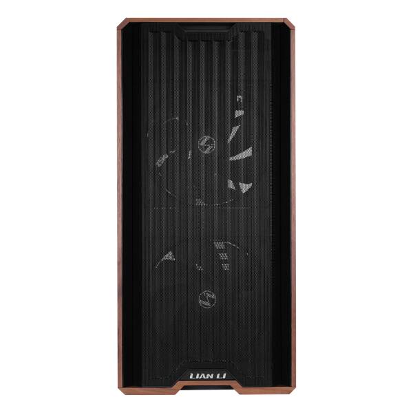 Lian Li LANCOOL 217 Walnut Wood Mid Tower Case, 5 PWM Fans