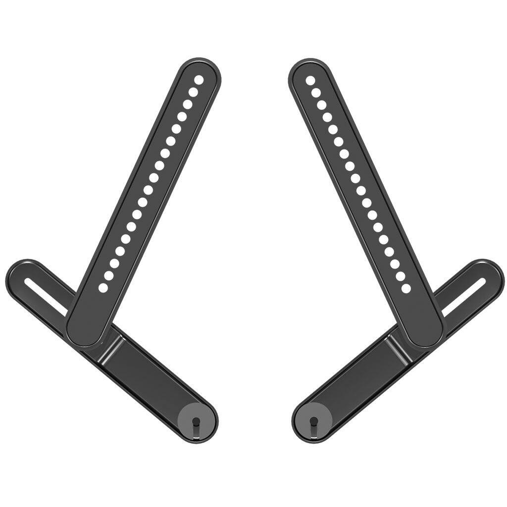 Front. Sanus - Universal Soundbar Mount for TVs - Fits Soundbars up to 15 lbs with Easy Installation and Tool-Free Adjustments - Black.