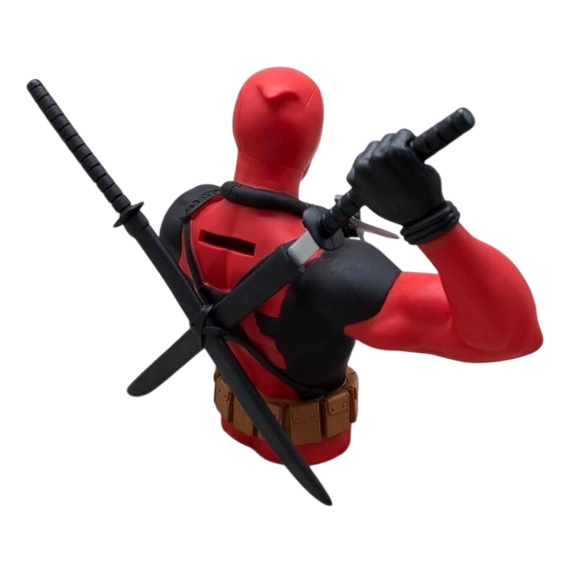 Alt View 2. Monogram - Monogram Marvel Deadpool Figural Coin Bank - Red.