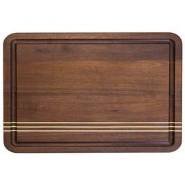 Rock & Branch - Acacia Wood Pinstripe Cutting Board, 18-1/8" x 12-1/8"