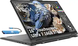 Lenovo - Yoga 7i 2-in-1 16" WUXGA Touchscreen Laptop - Intel Core Ultra 7 155U - 16GB Memory - 1TB SSD - Luna Grey