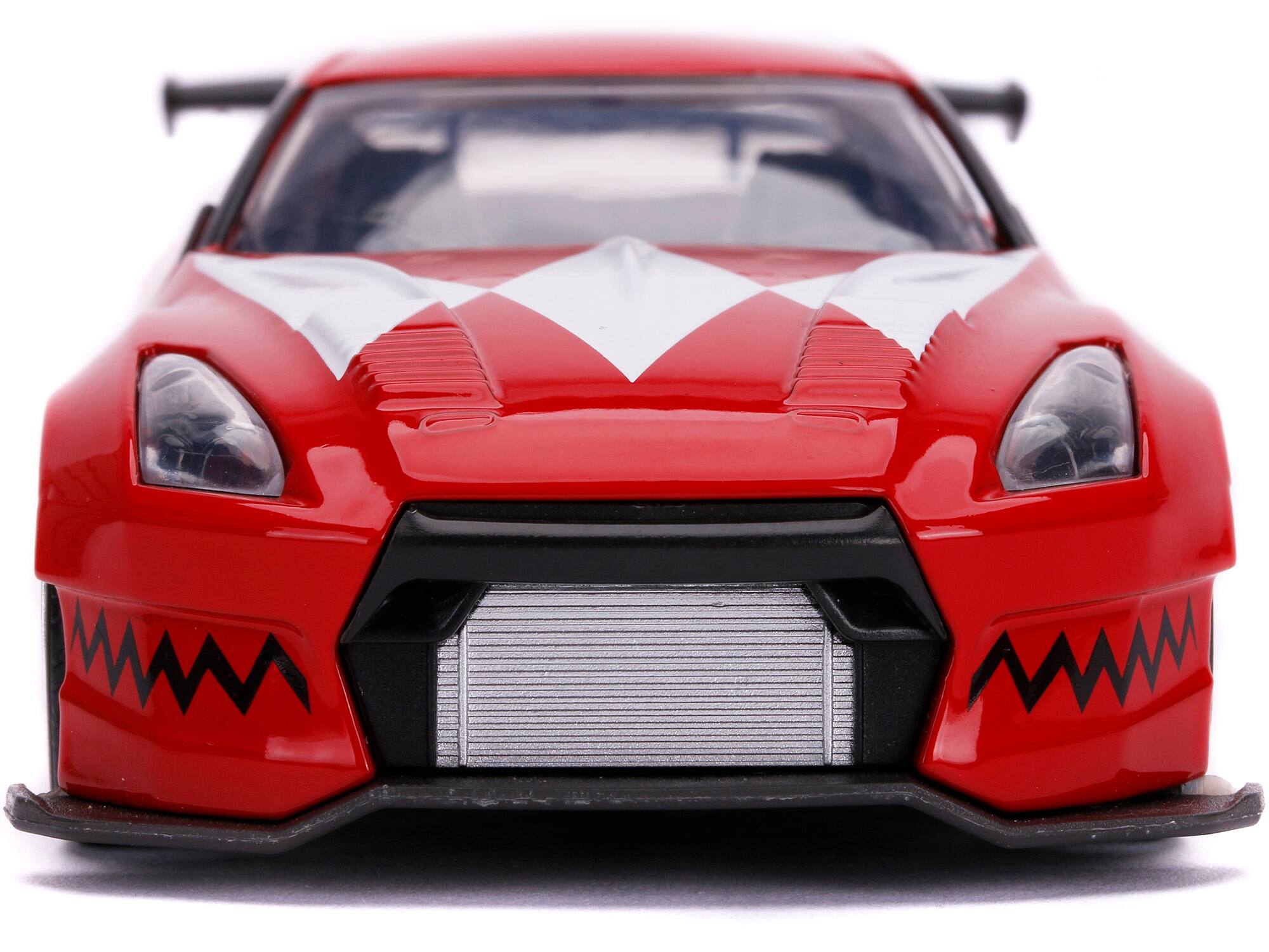 Alt View 4. Jada - 2009 Nissan GT-R (R35) Red Red Ranger's "Power Rangers" 1/32 Diecast Model Car by Jada.