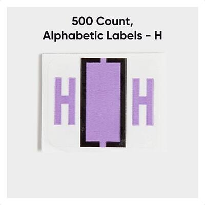 500 Count, Alphabetic Labels - H