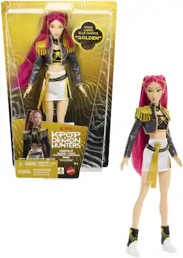 Mattel - KPop Demon Hunters HUNTR/X: Mira “Golden" Singing Doll (KPDH) - COLLECTIBLES - Multicolor