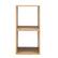 Alt View 17. Costway - 2 PCS Wood Stackable Storage Cube 2-tier Narrow Bookshelf Vinyl Record Organizer Natural - Natural.