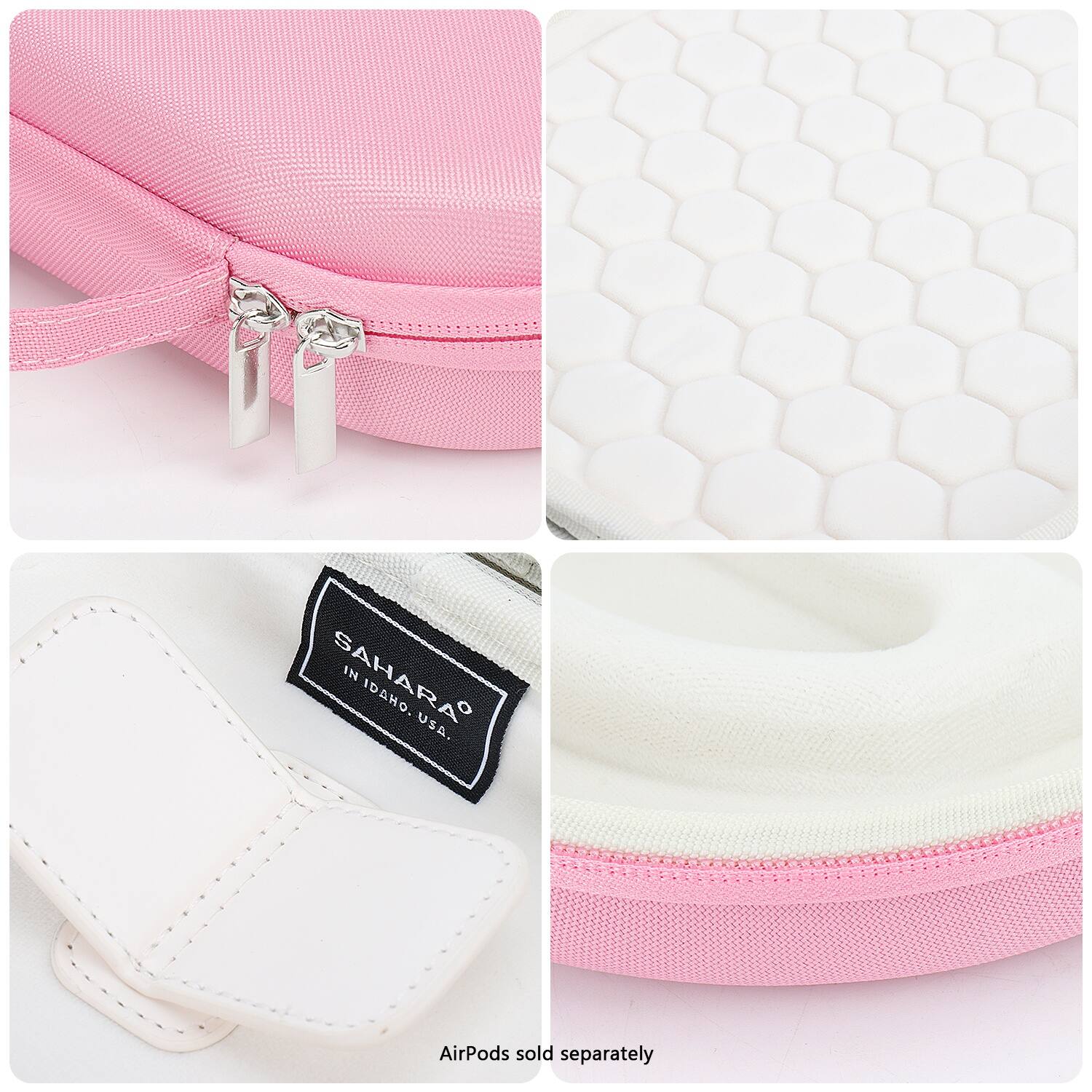 The text on the image reads "SAHARA IN IDAHO. USA. AirPods sold separately."